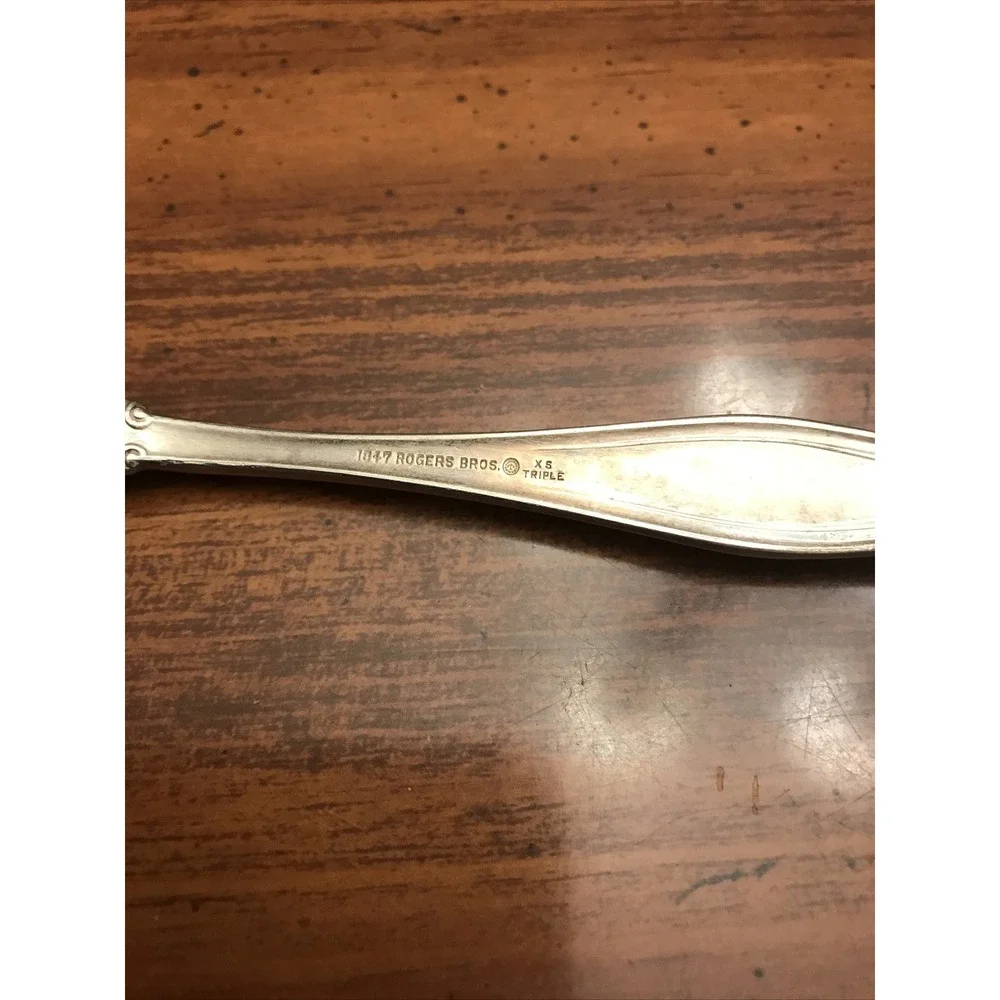 1847 rogers‎ bros xs triple silver plate flatware Fork Engraved